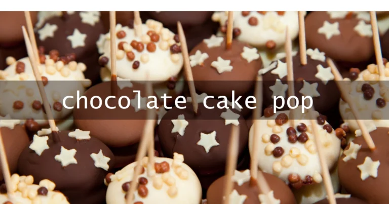 chocolate cake pop